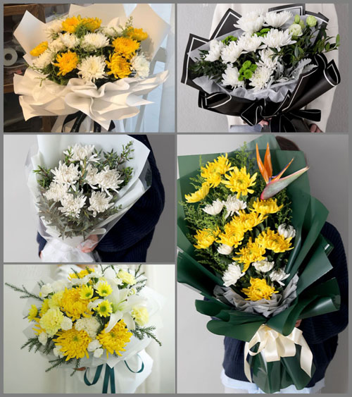 甘肃省庆阳华池县南梁乡白事花束代送